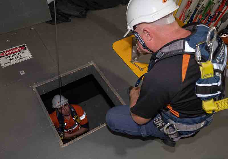 A confined space standby is essential for safety in confined spaces